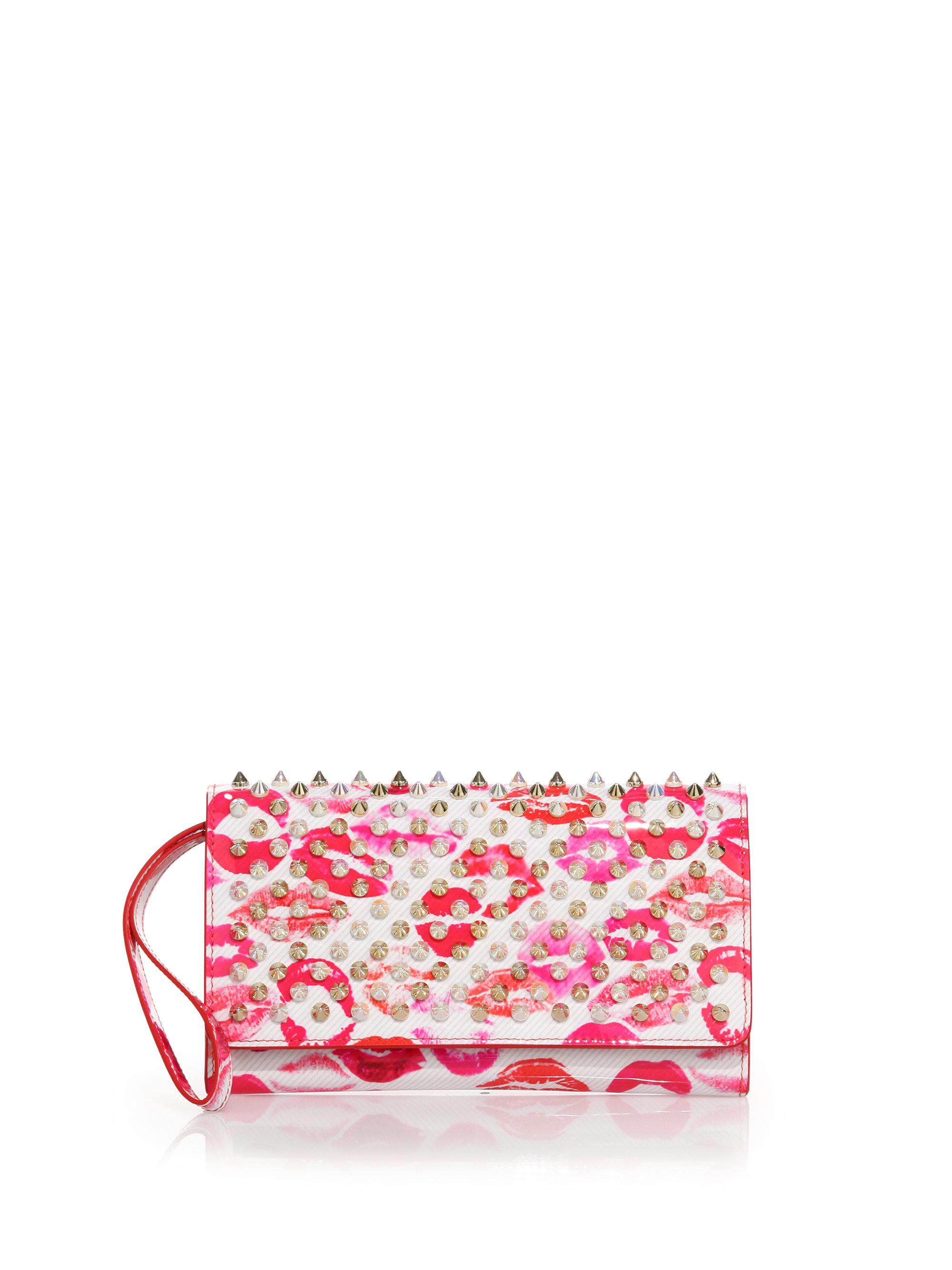 christian louboutin pink wallet