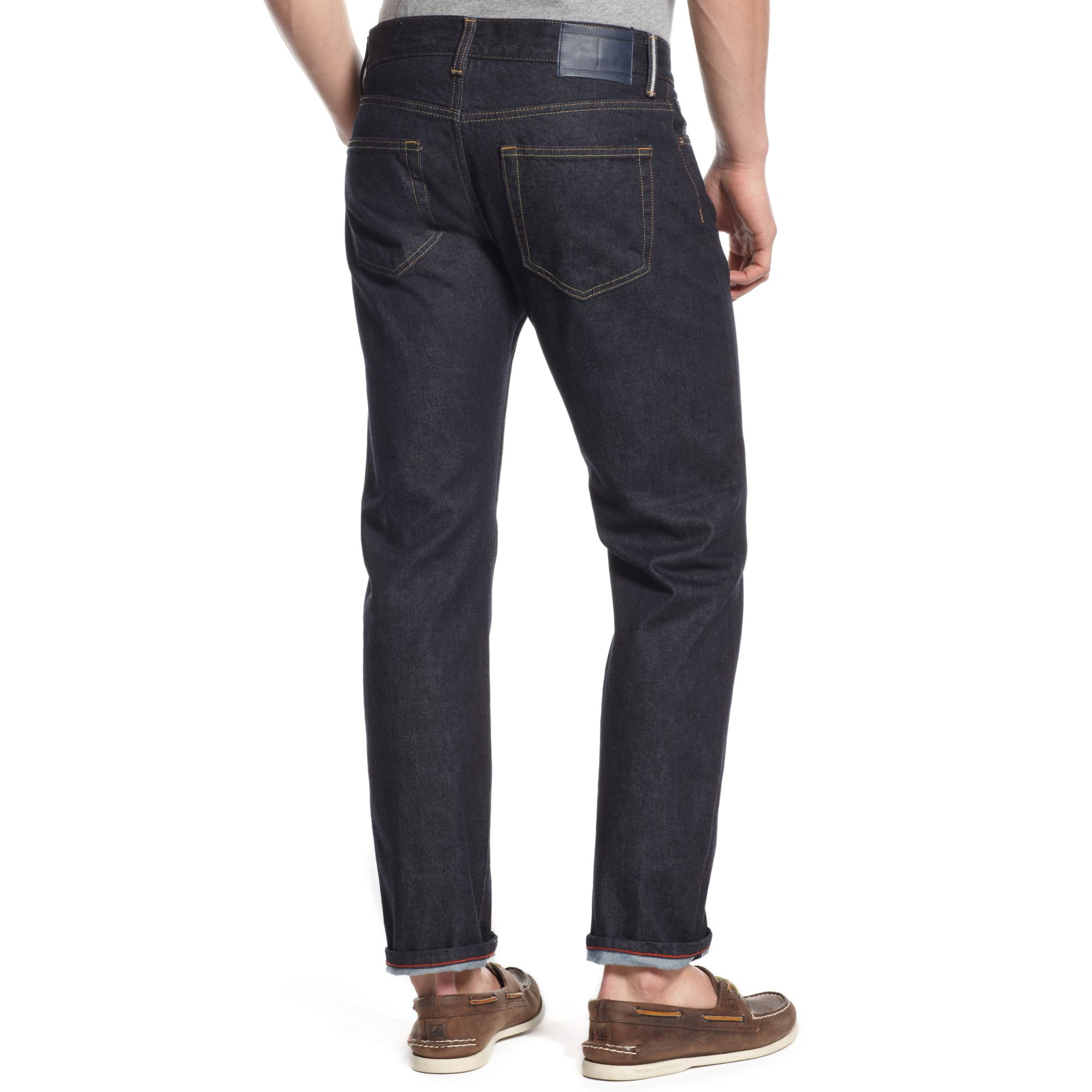 Tommy Hilfiger Rebel Slim Selvedge Rinse Jeans in Rinse Wash (Blue) for ...