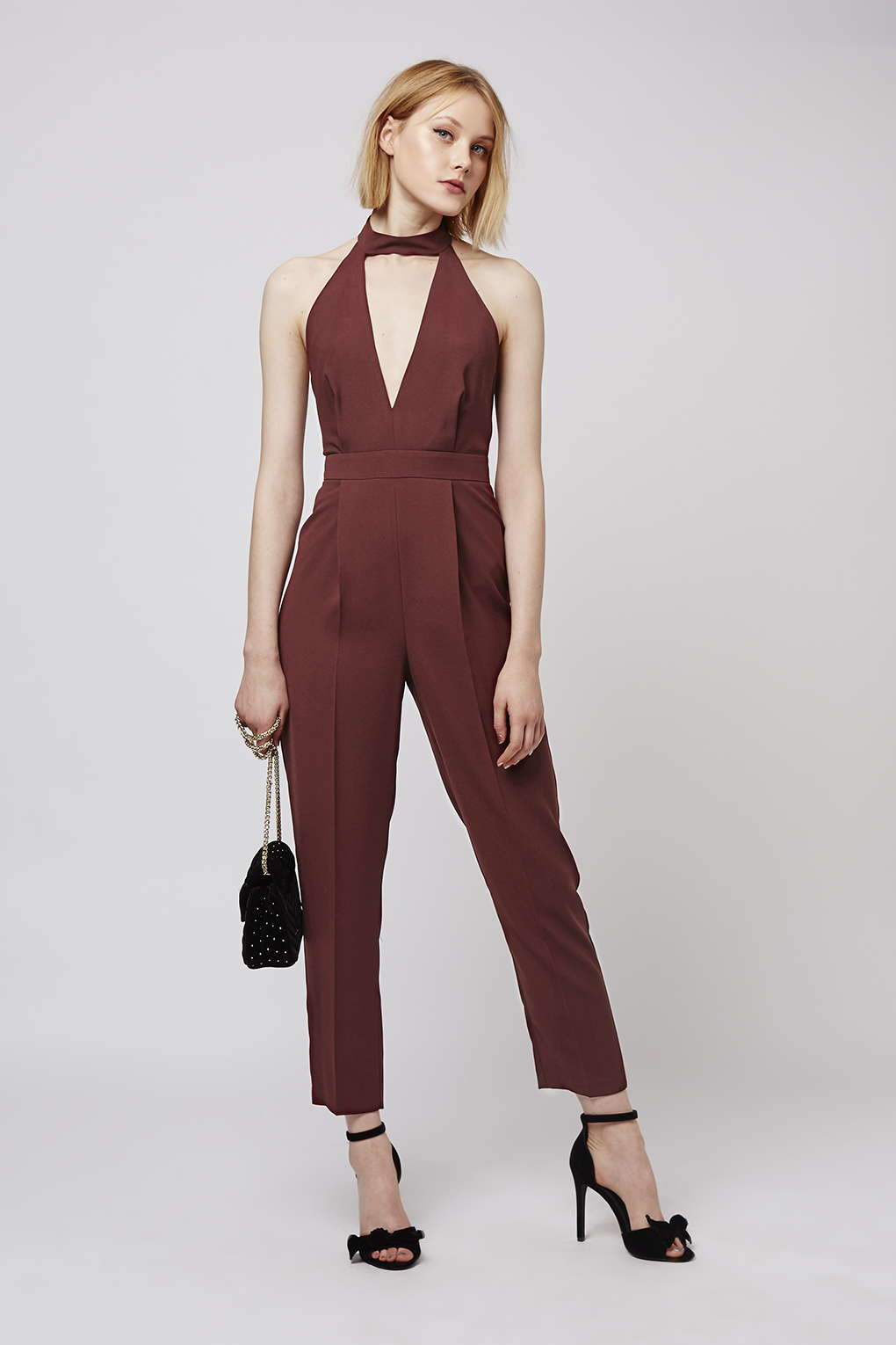 topshop purple jumpsuit