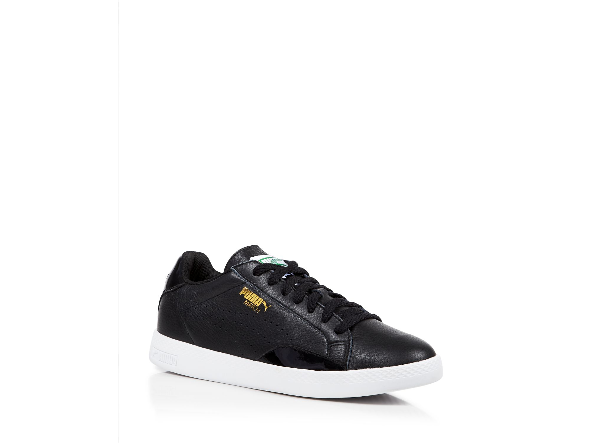 puma black lace shoes