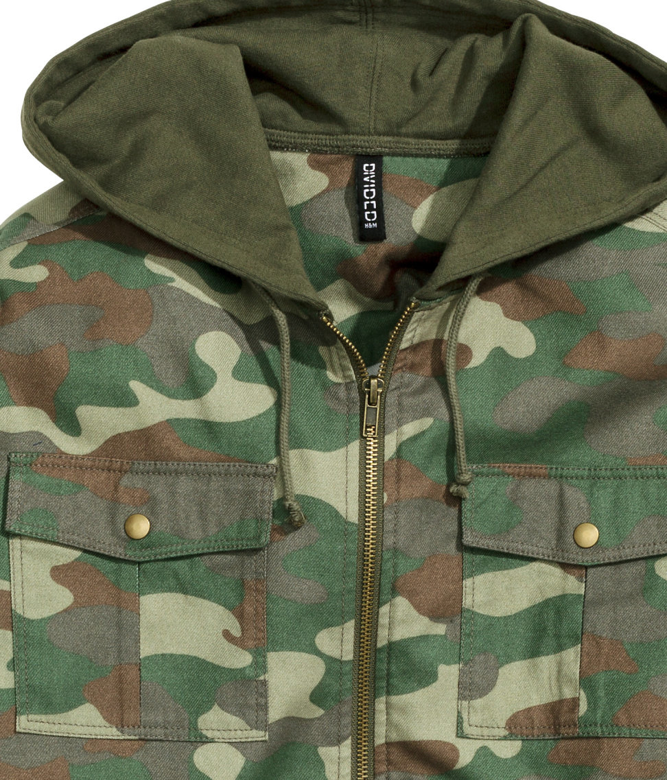 hooded flannel h&m