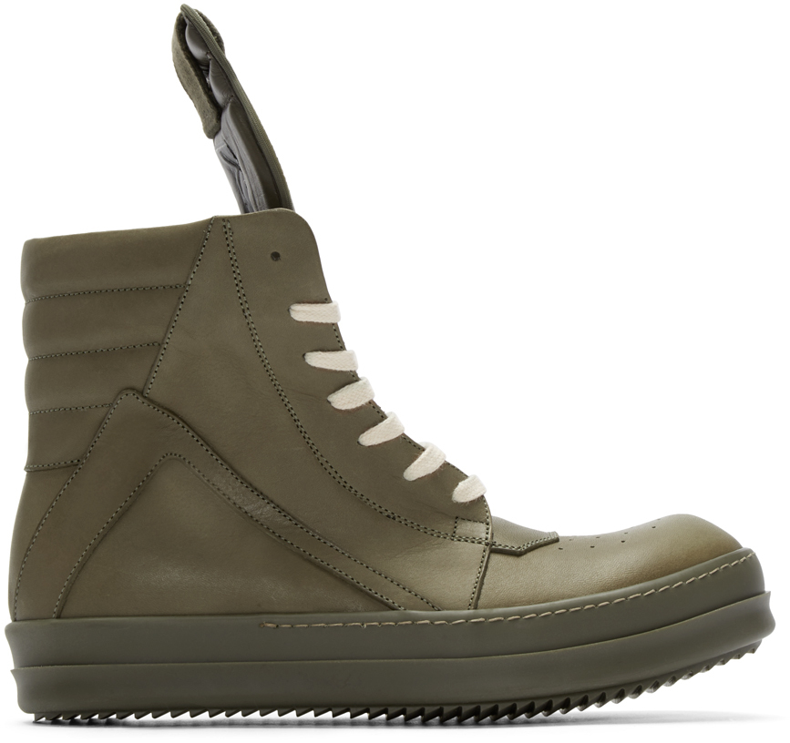 Rick Owens Green Geobasket High-top 