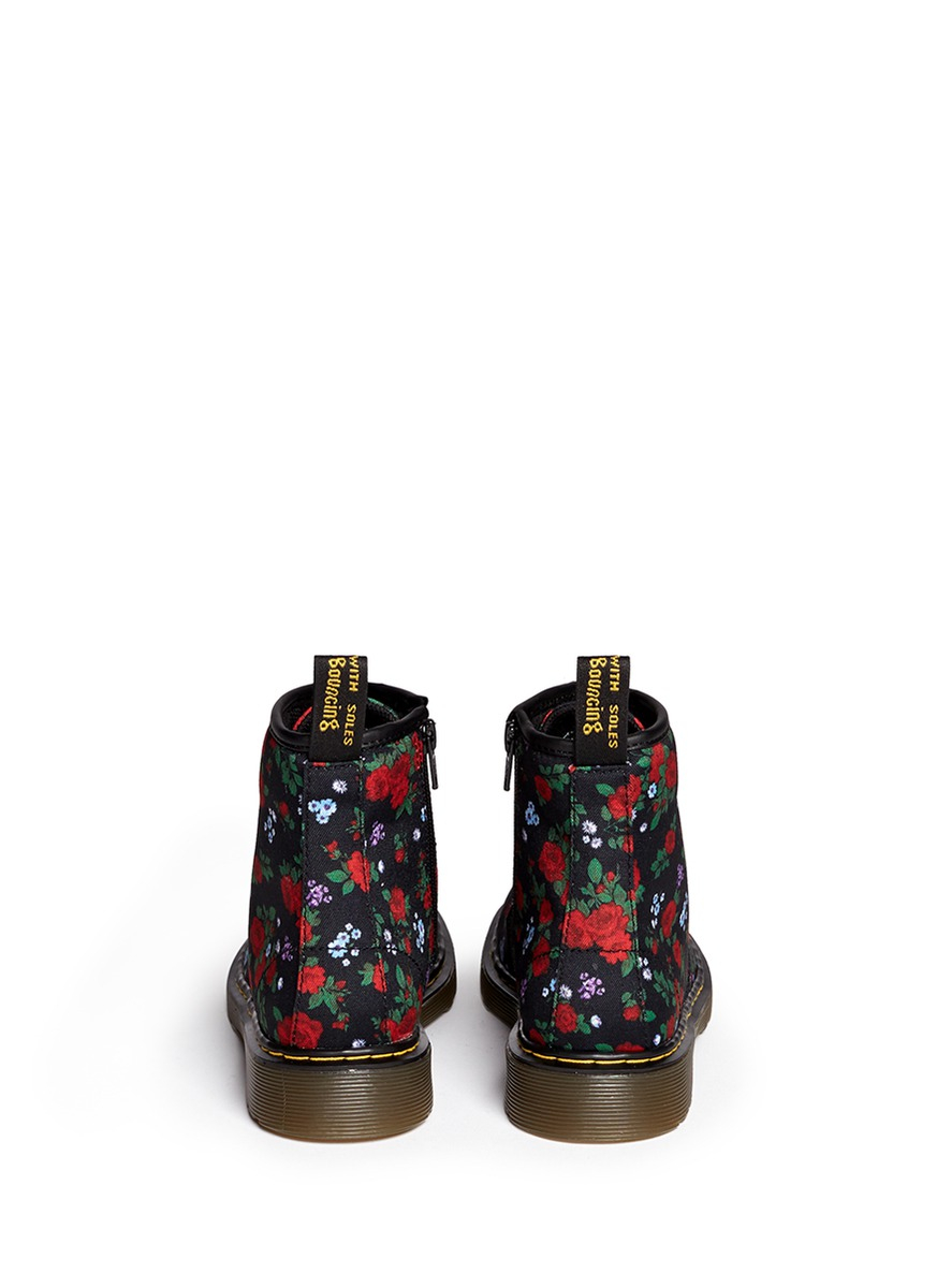 Dr. Martens 'Delaney' Floral Print Canvas Kids Boots | Lyst