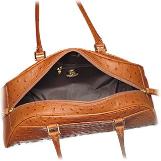 Lyst Fontanelli Stamped Italian Leather Bag In Brown Gallery