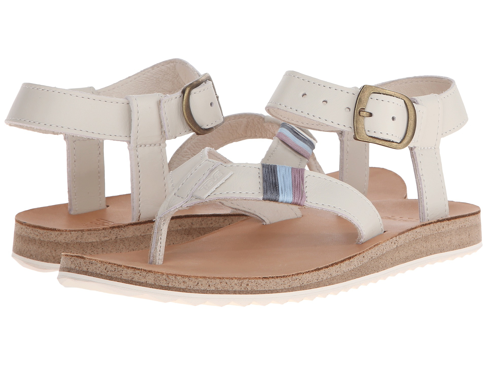 white teva midform sandals