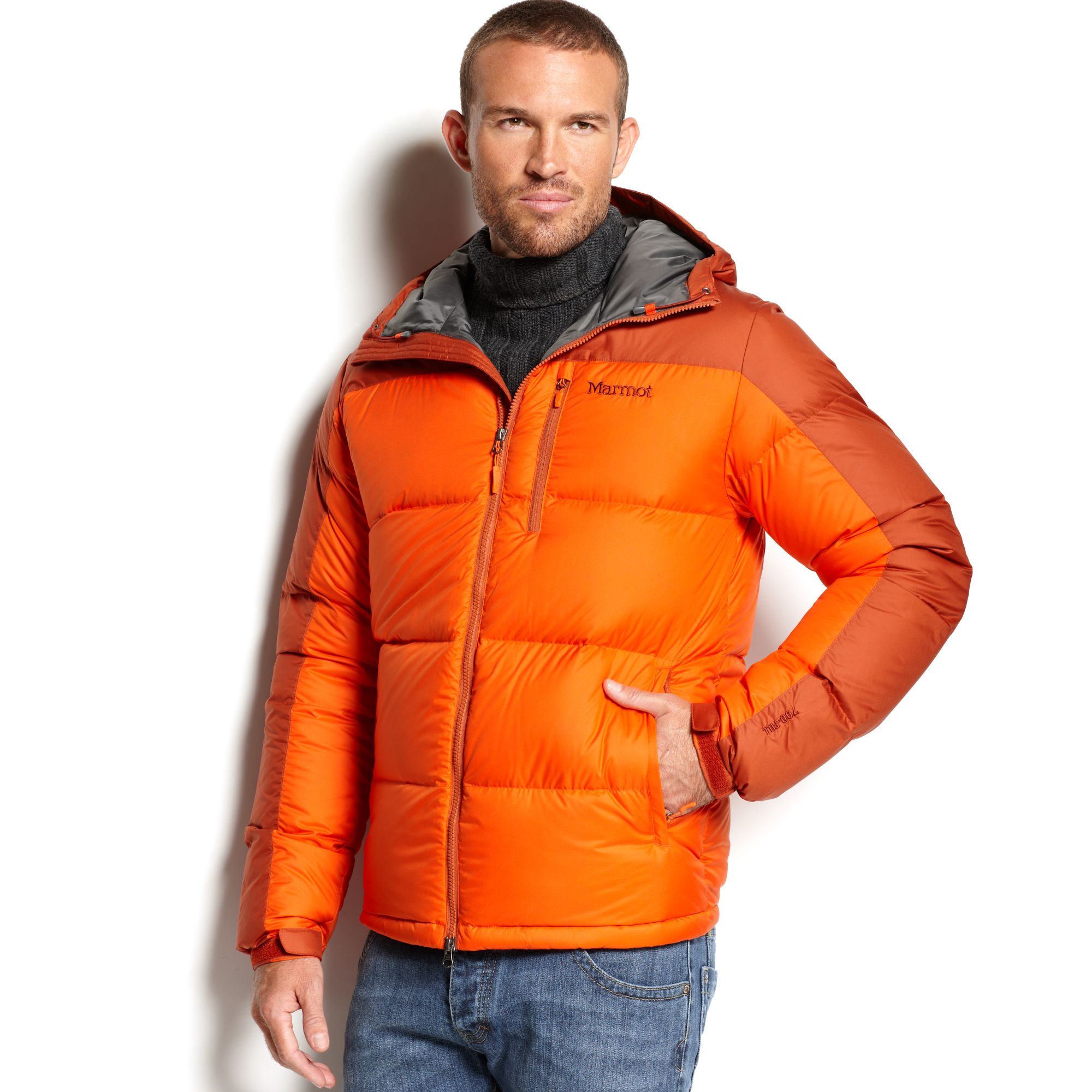 orange marmot jacket