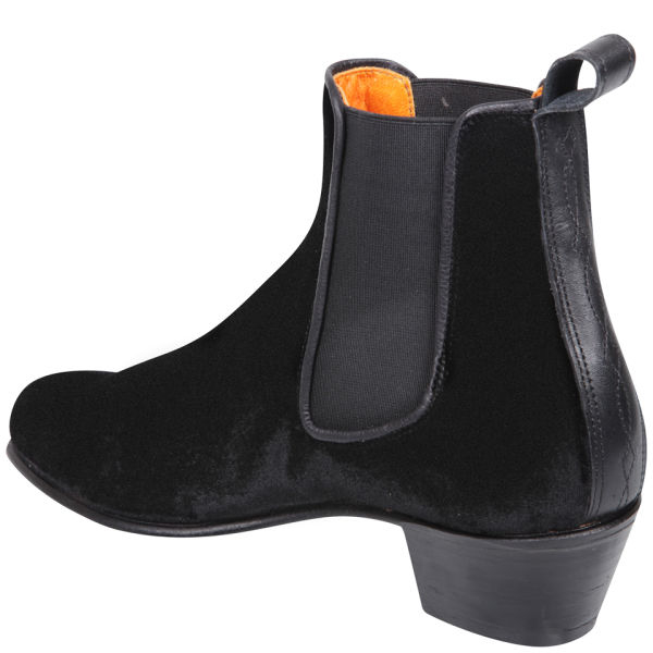 velvet chelsea boots womens