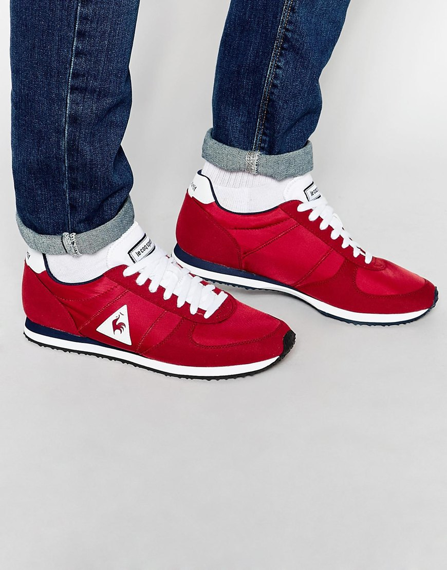 Le Coq Sportif Bolivar Classic Trainers in Red for Men - Lyst