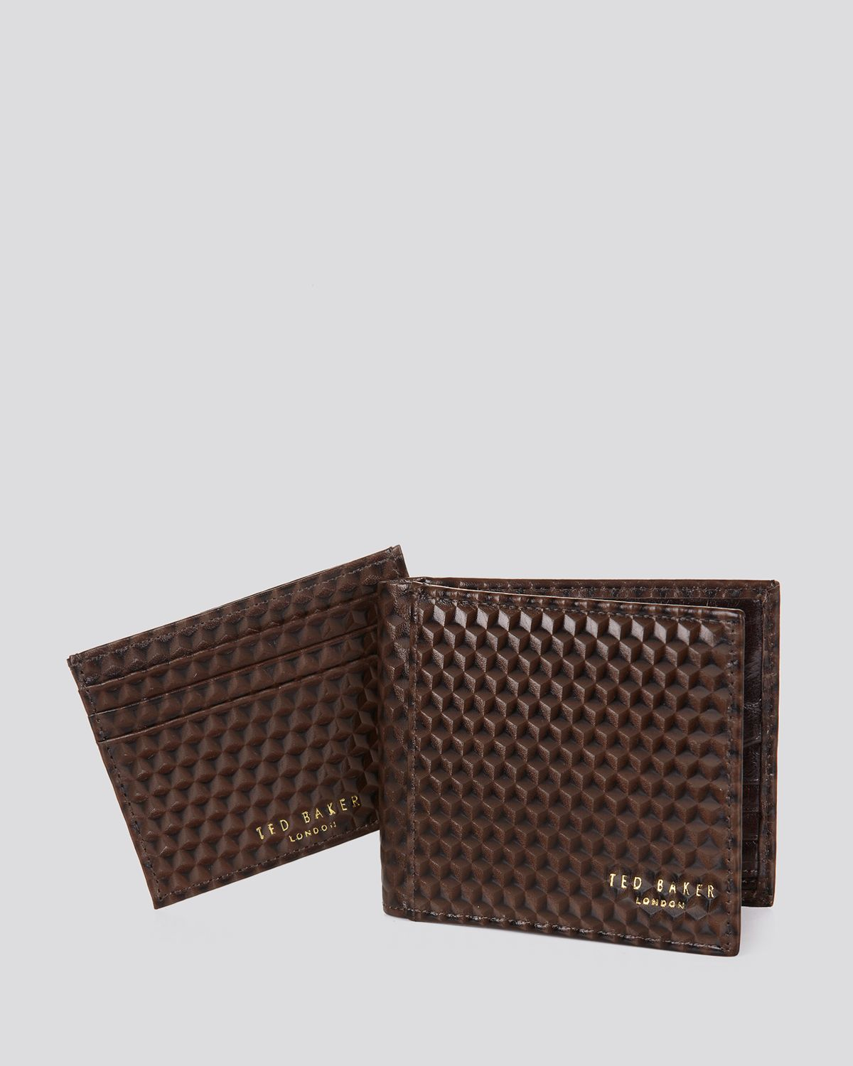 Ted Baker Forpady Bifold Wallet and Card Holder Gift Set in Brown for Men - Lyst