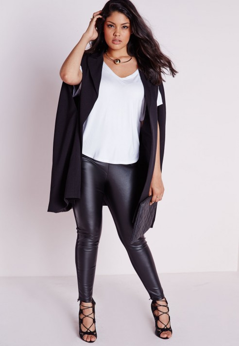 black cape blazer plus size