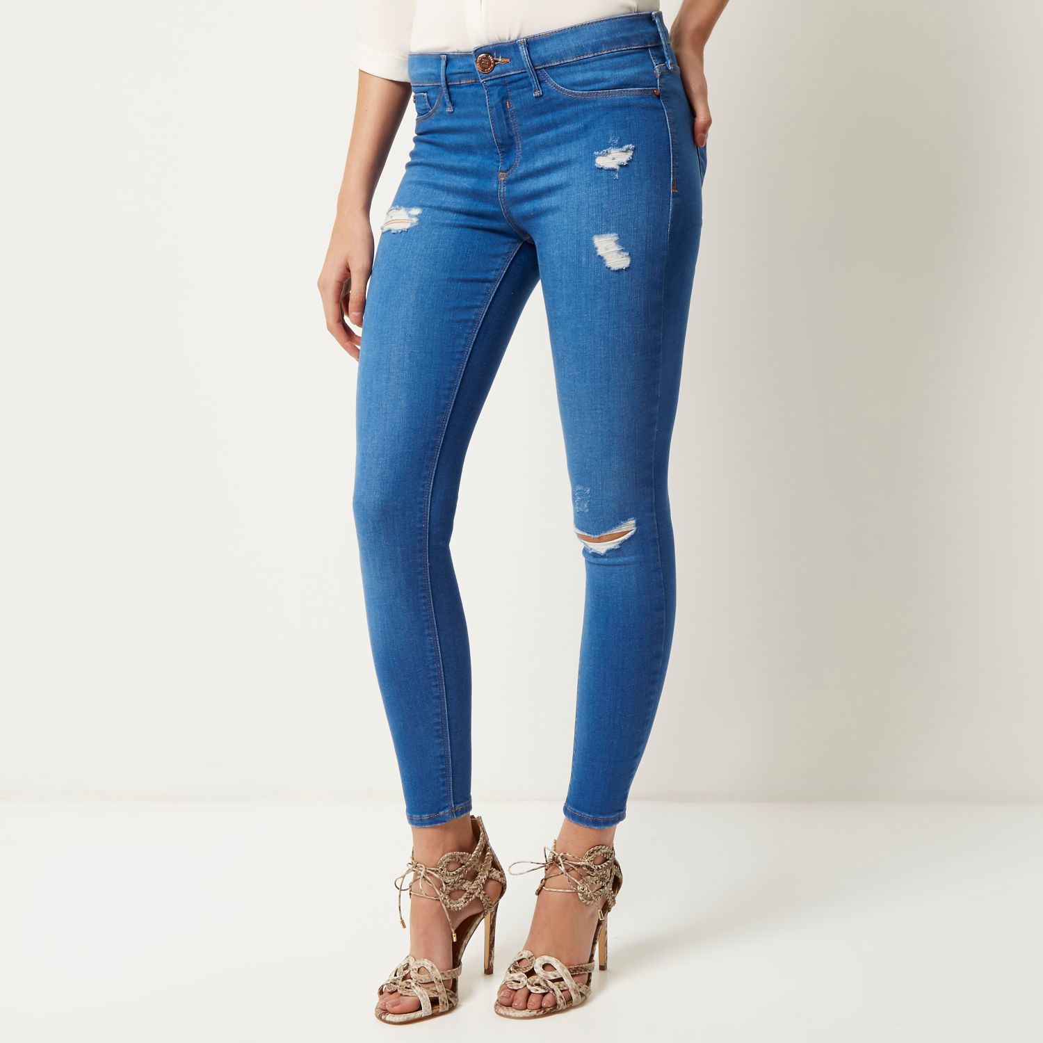 River Island Blue Jeans Top Sellers, 53% OFF | www.ingeniovirtual.com