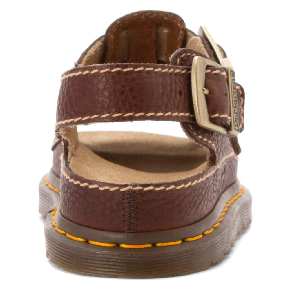 dr martens 8092 fisherman sandal dark brown grizzly