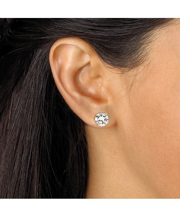 Palmbeach Jewelry 4 Tcw Round Martini Set Cubic Zirconia Stud Gallery
