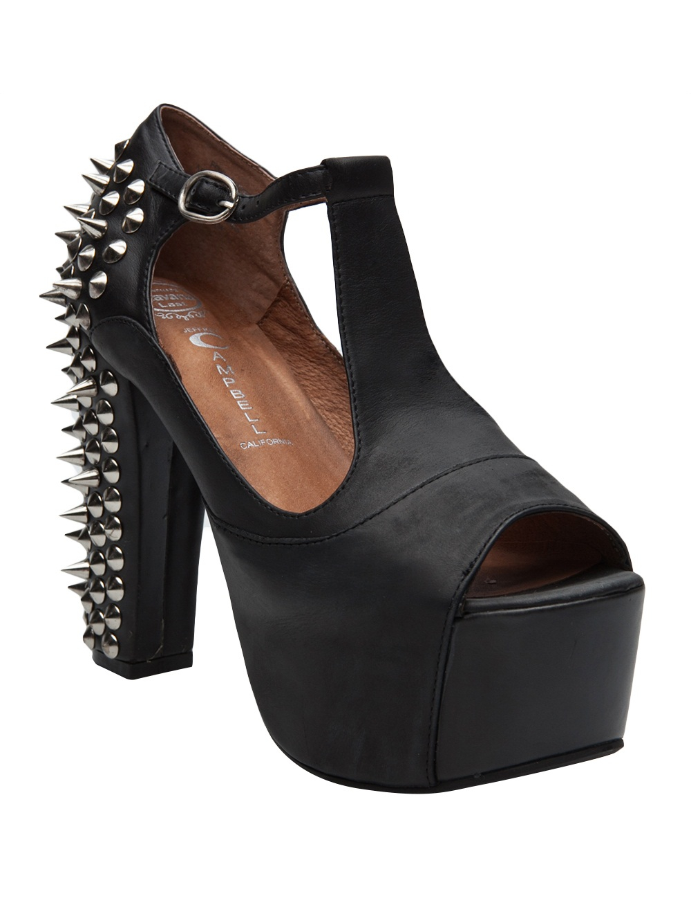 Jeffrey Campbell Foxy Spike Platform Sandal in Black Lyst