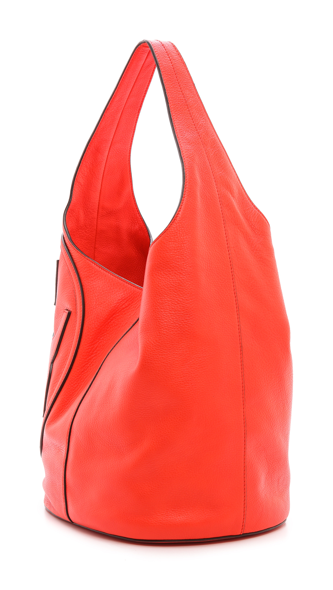 Lyst - Tory Burch All T Hobo Bag Poppy Red in Red