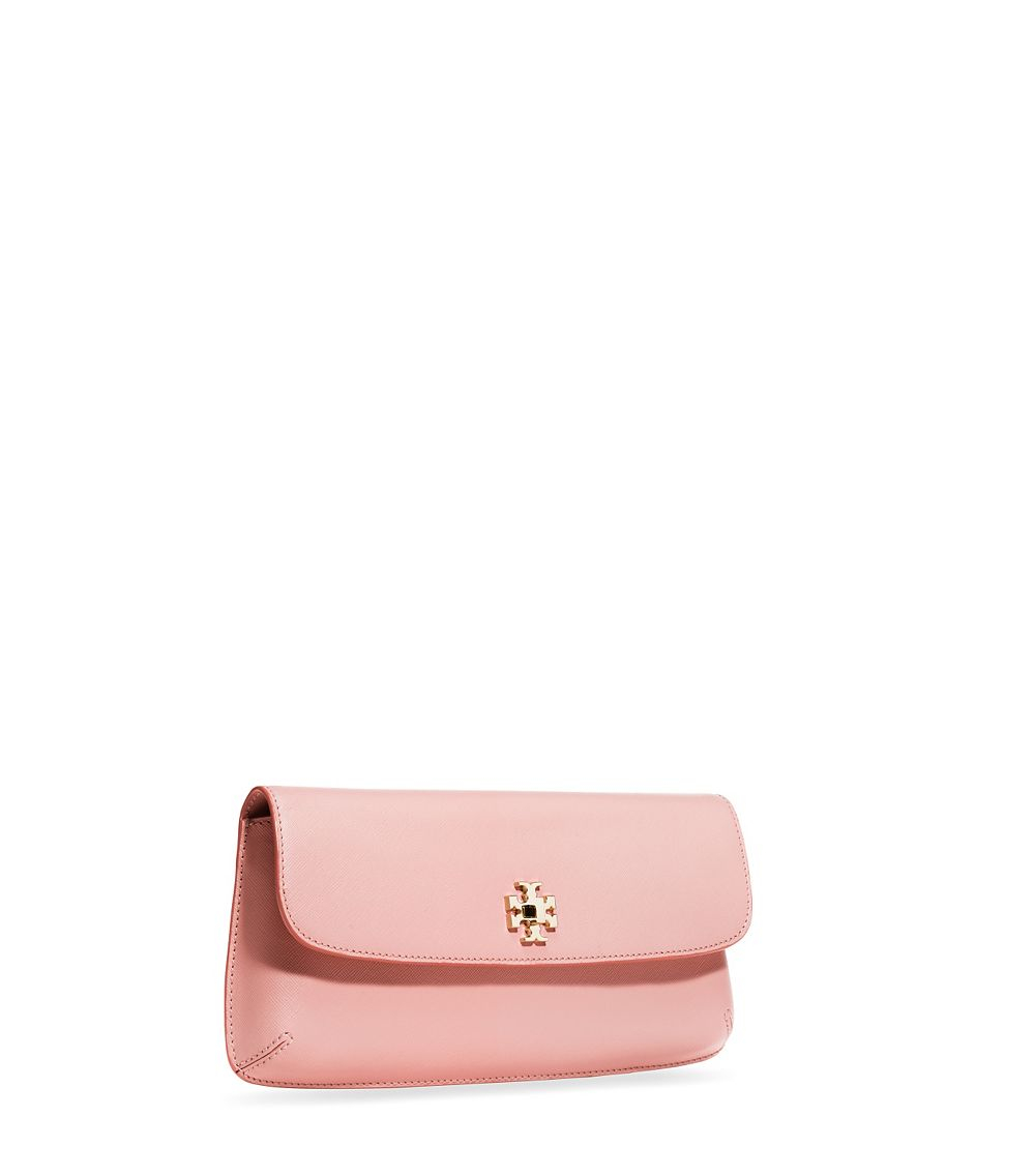 tory burch pink clutch