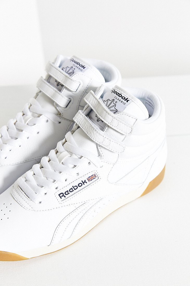 Reebok Freestyle Hi Fit Sneaker in White | Lyst