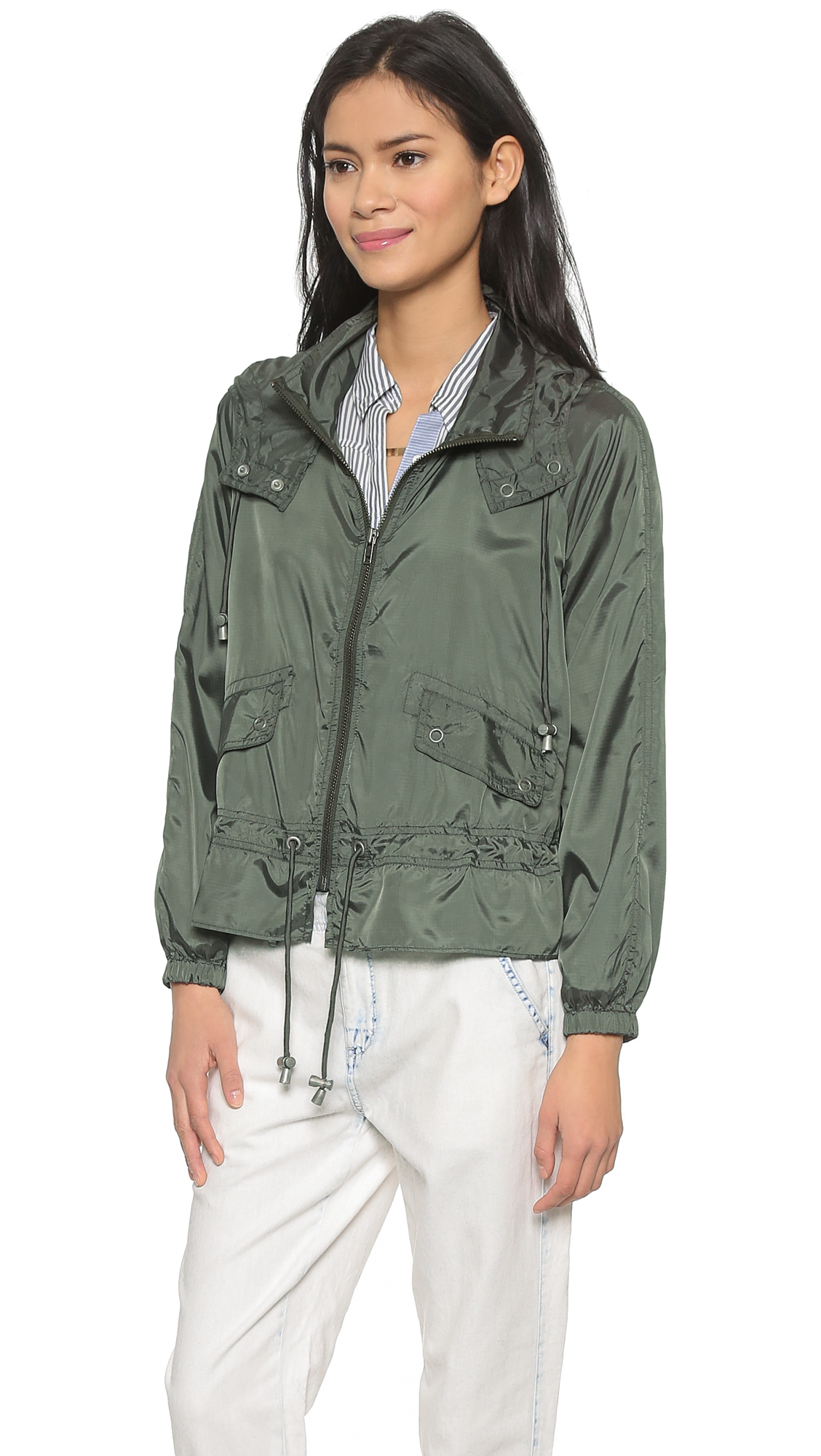 ripstop nylon windbreaker