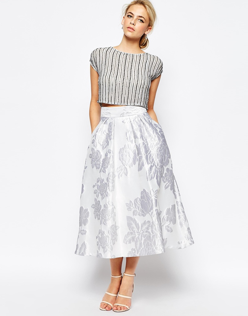 wrap around skirt midi