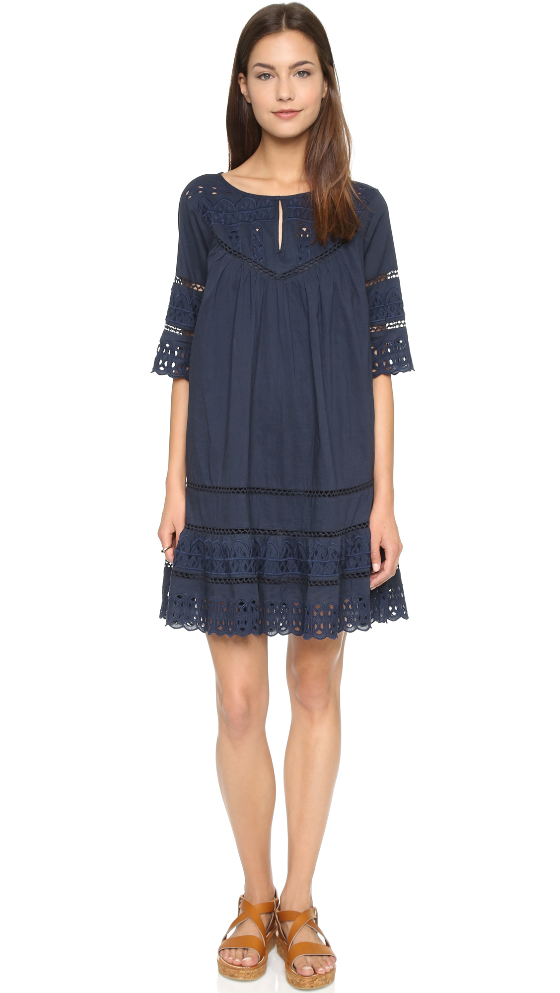 love sam eyelet dress