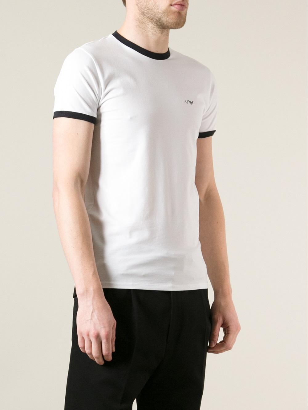 Lyst - Armani Jeans Classic Tshirt in White for Men