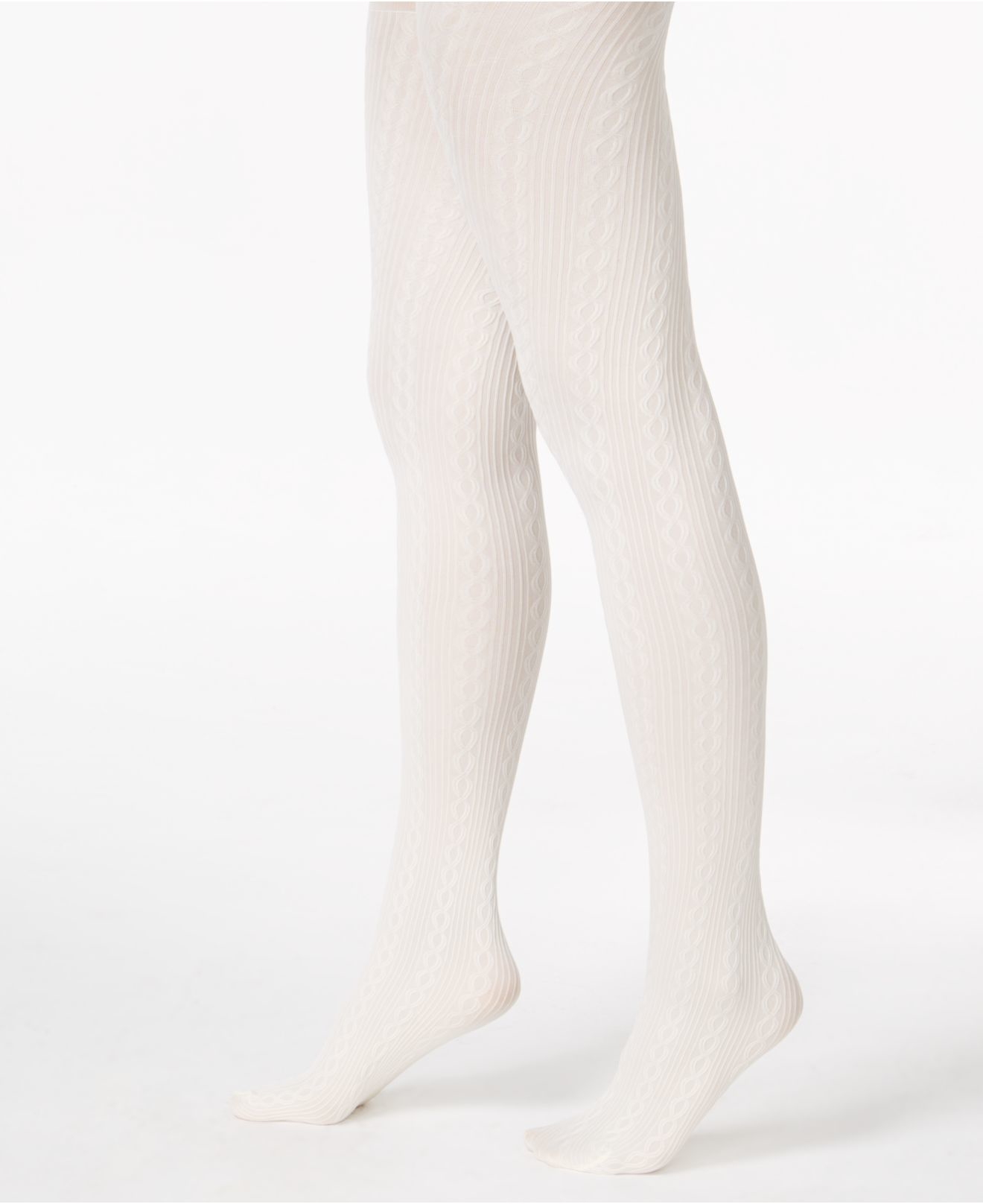 Hue Cable Rib Control Top Tights in Ivory (White) Lyst