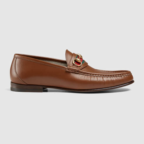 Gucci Men's Horsebit Leather Loafer in 
