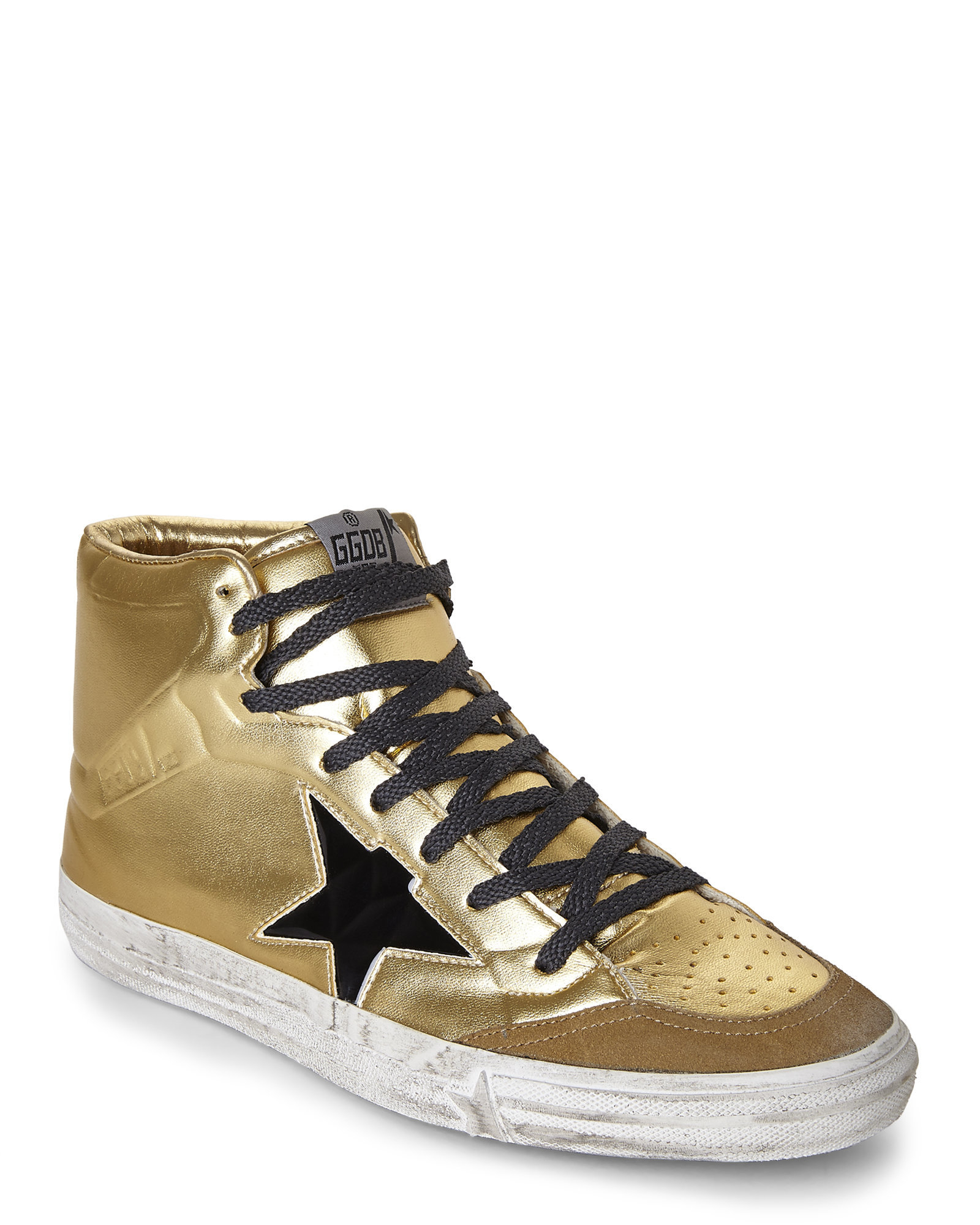 golden goose gold high tops