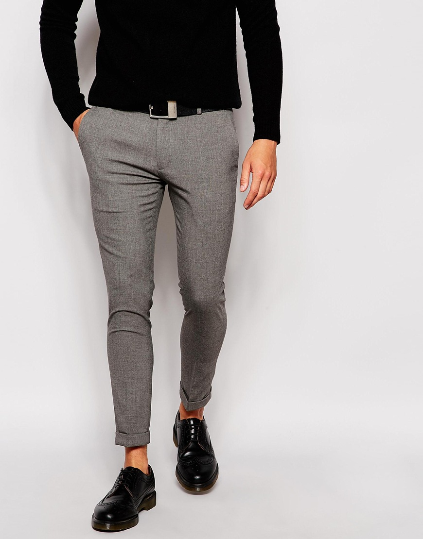 Tallis Slim Fit Cropped Trousers TOFFEE TAUPE | ALLSAINTS Canada