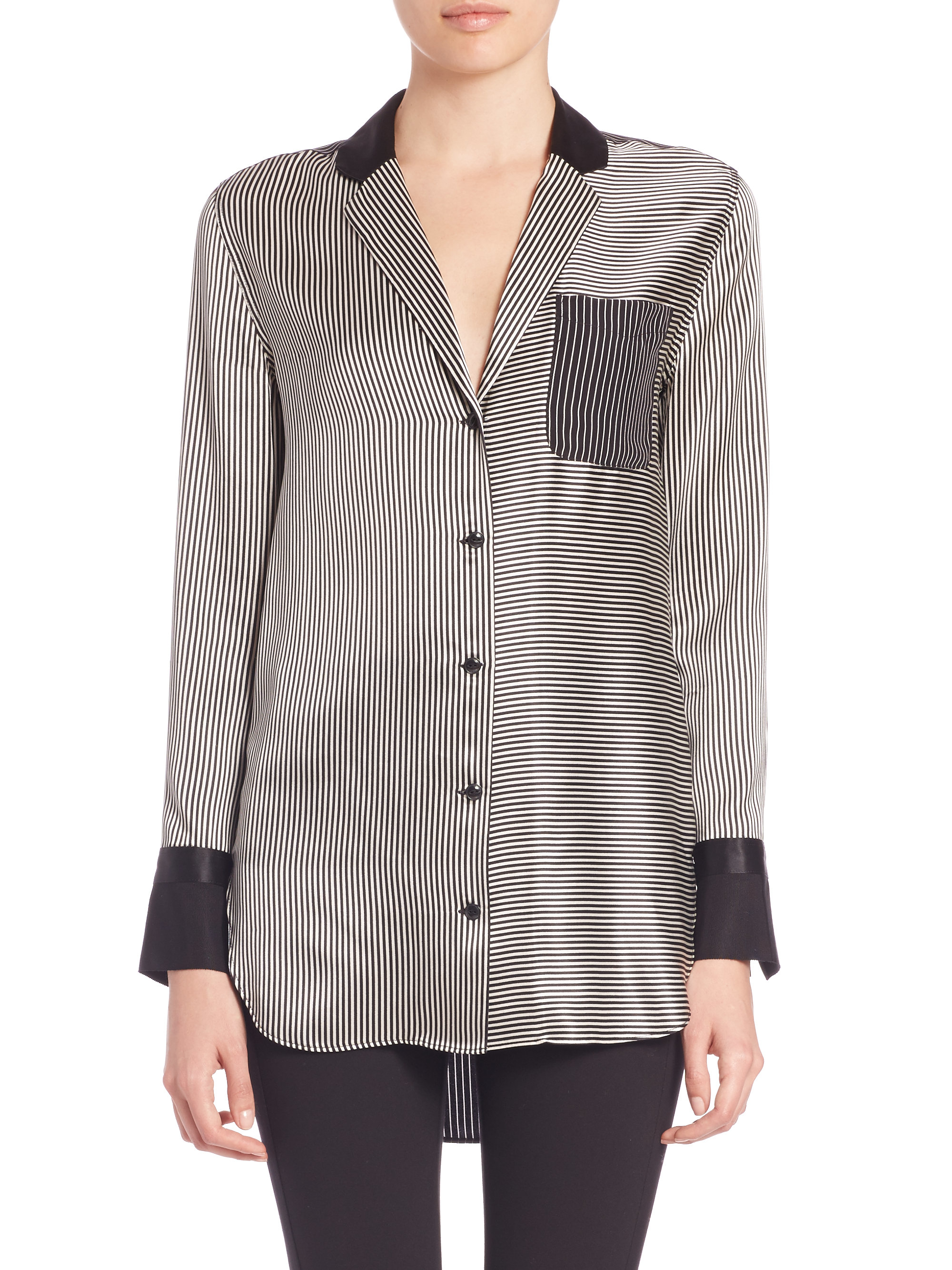rag and bone silk shirt