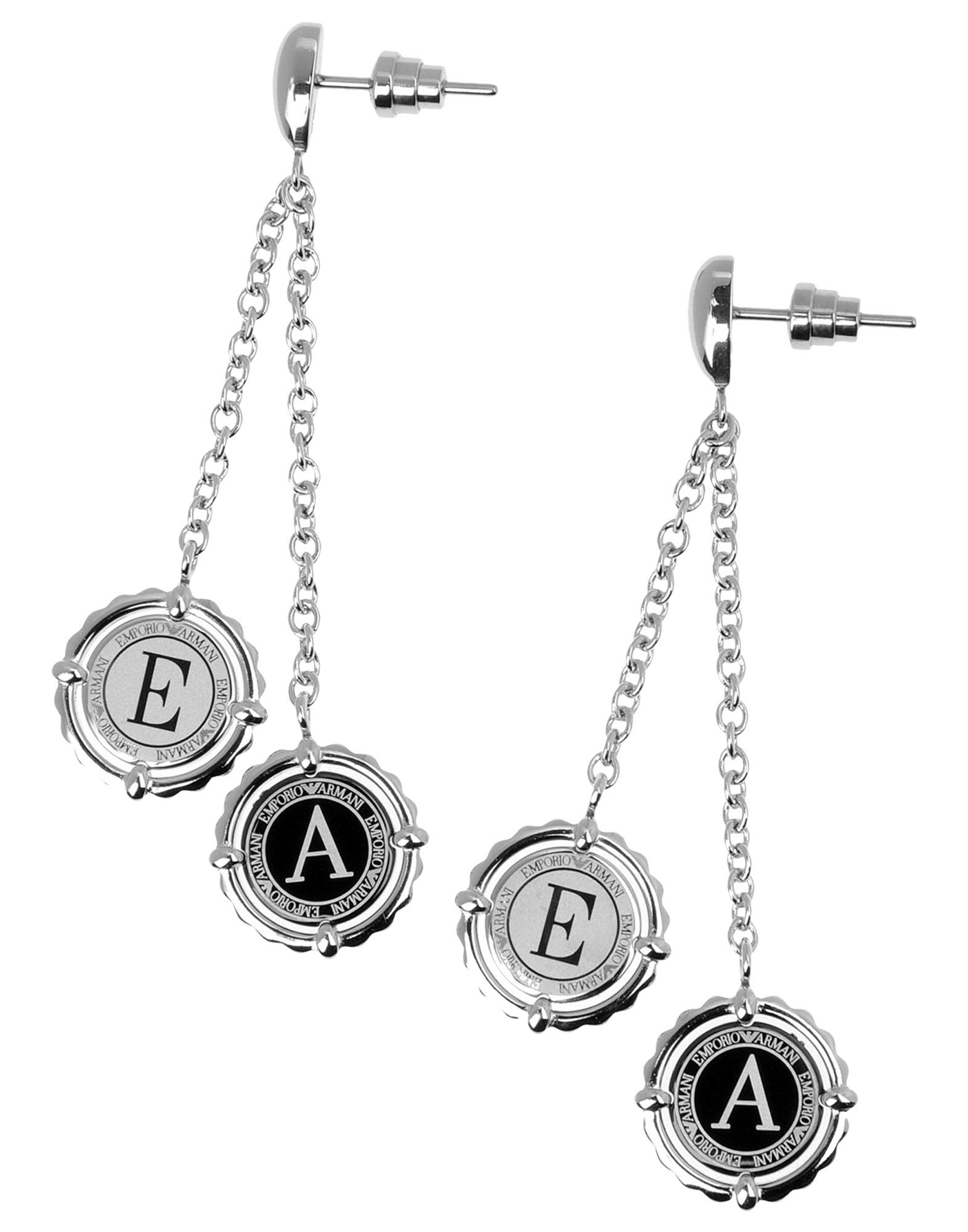 armani earrings silver