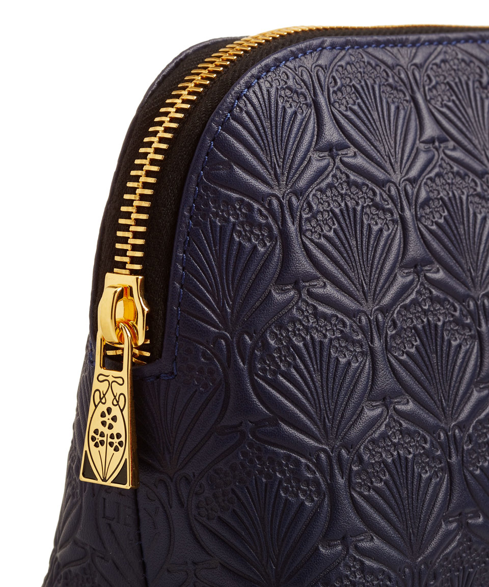 Lyst - Liberty Navy Iphis Leather Cosmetic Case in Blue
