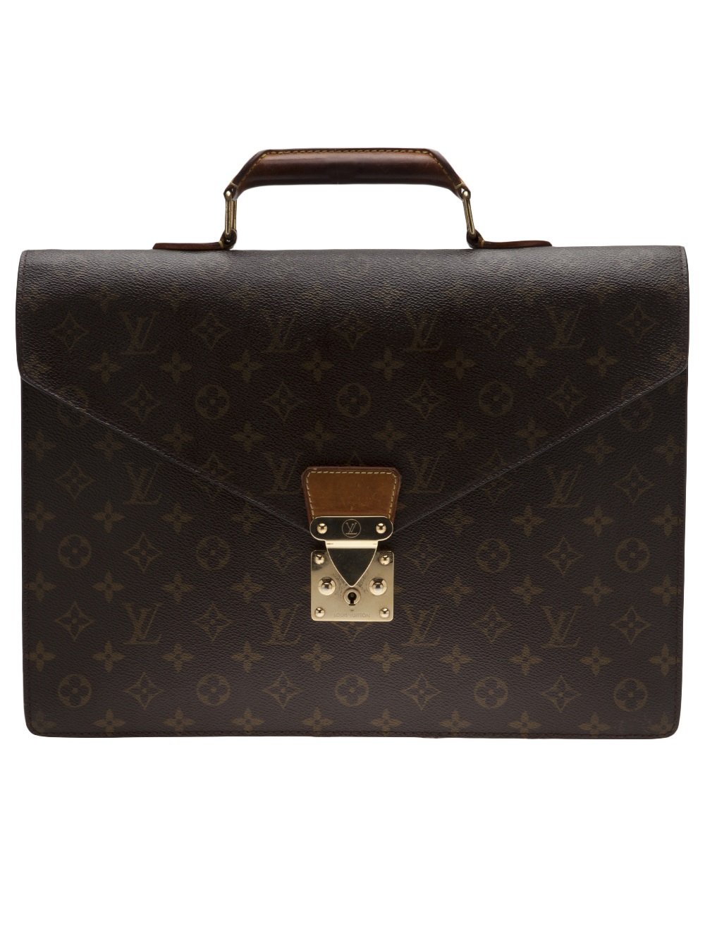Louis Vuitton Monogram Serviette Briefcase in Brown