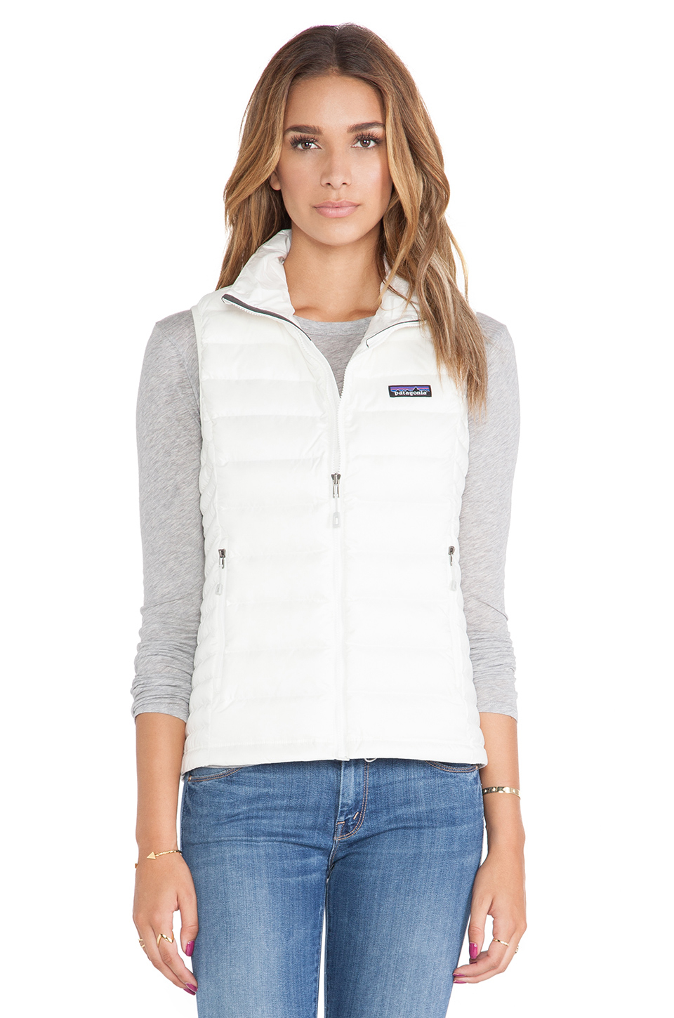 Download Patagonia Down Sweater Vest in White - Lyst