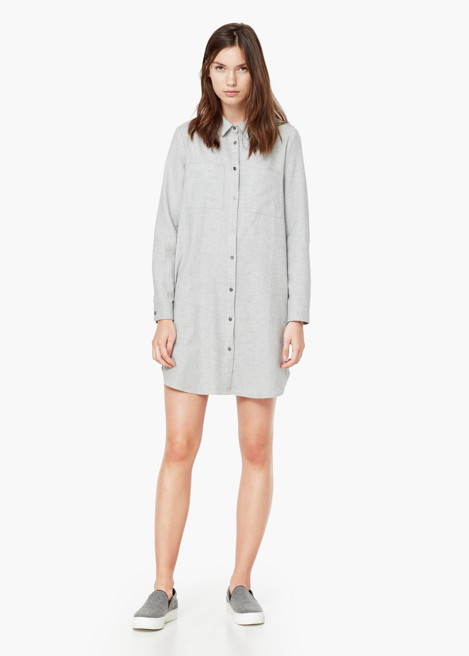 mango cotton shirt dress