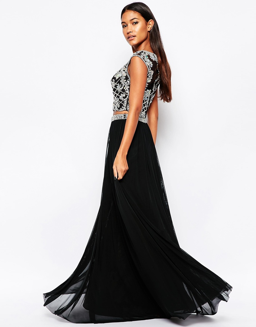 Forever Unique Synthetic Maisy Two Piece With Embellished Top And