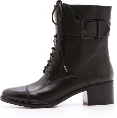 Pour La Victoire Sibel Lace Up Boots in Black | Lyst