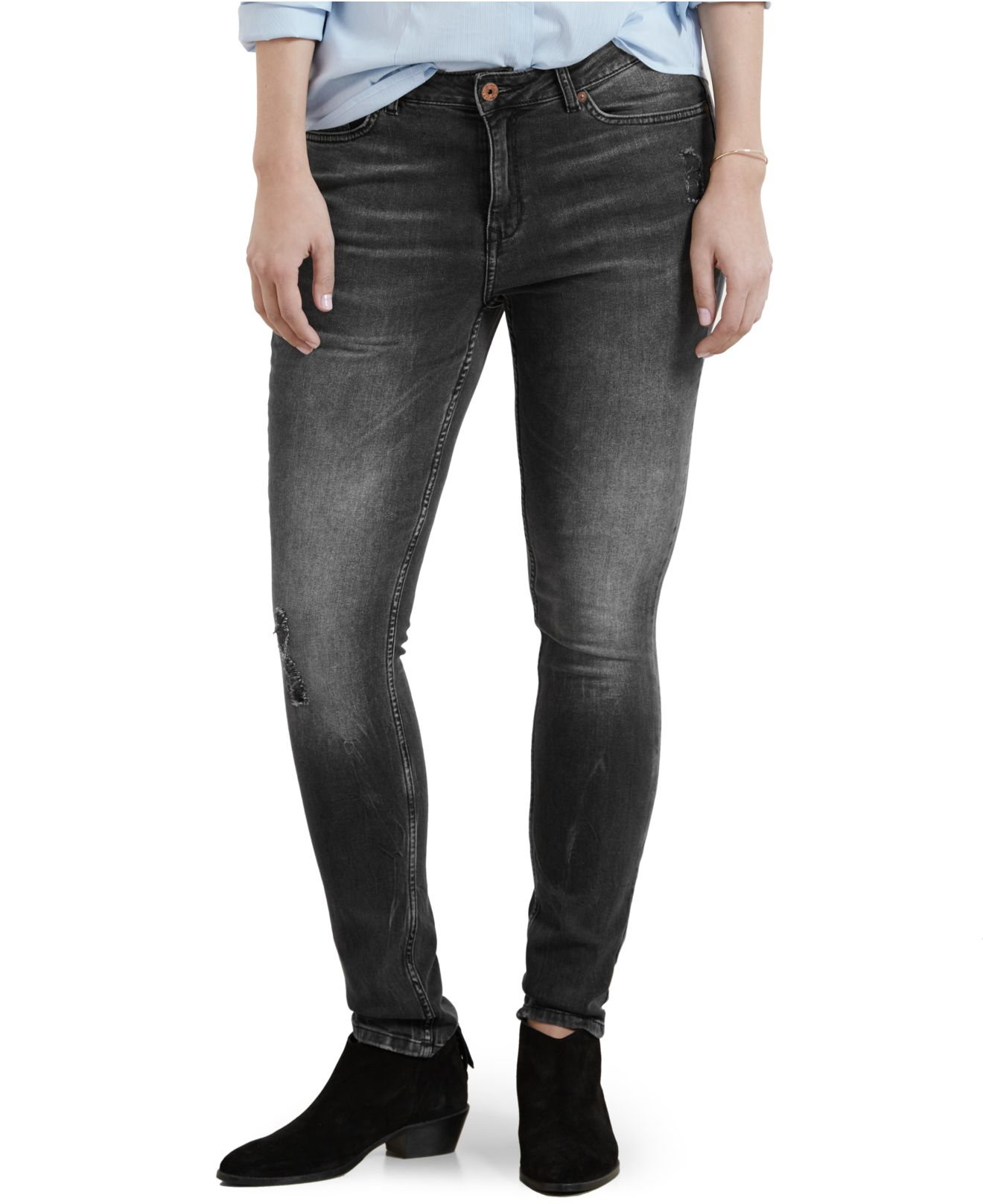 dark grey washed jeans