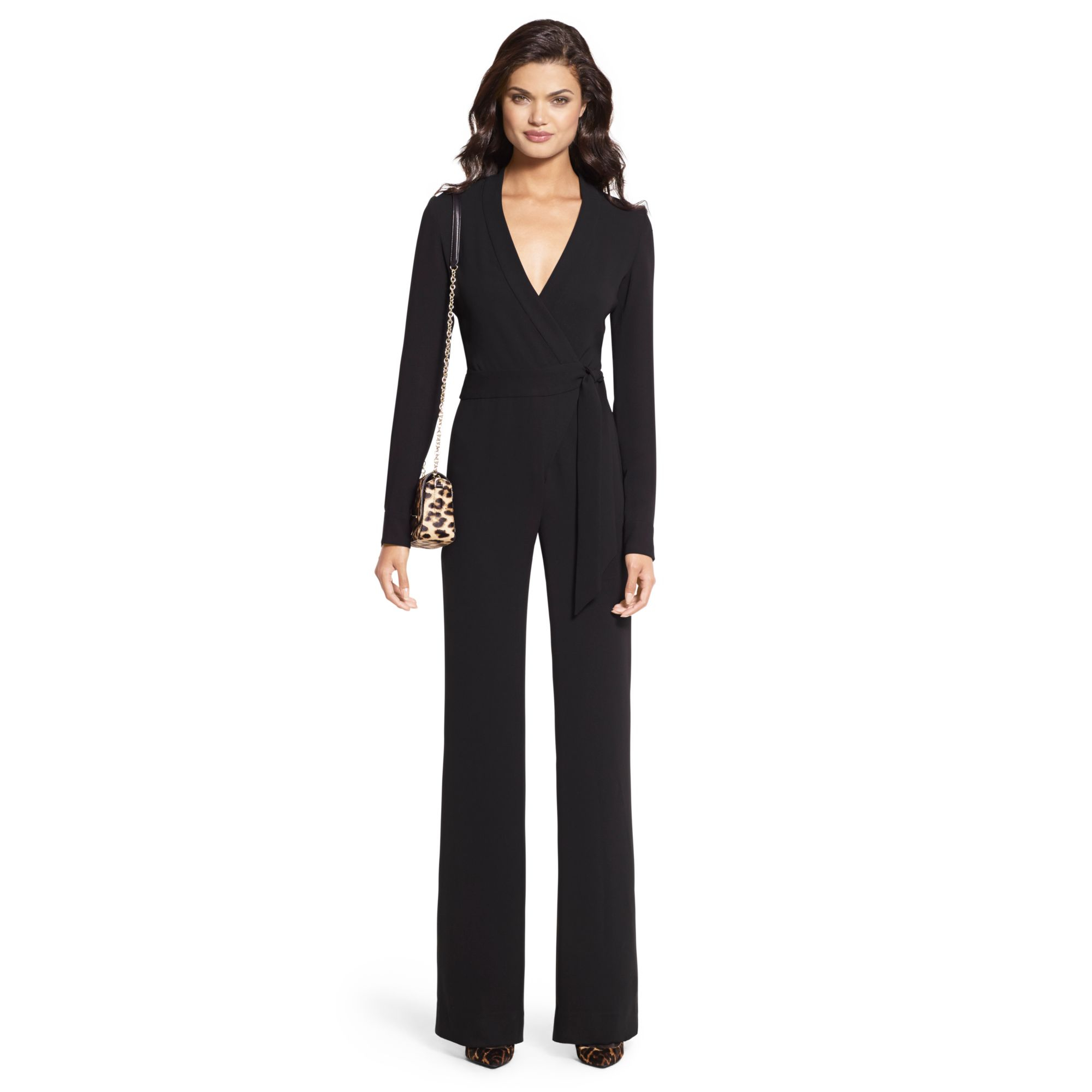 dvf wrap jumpsuit