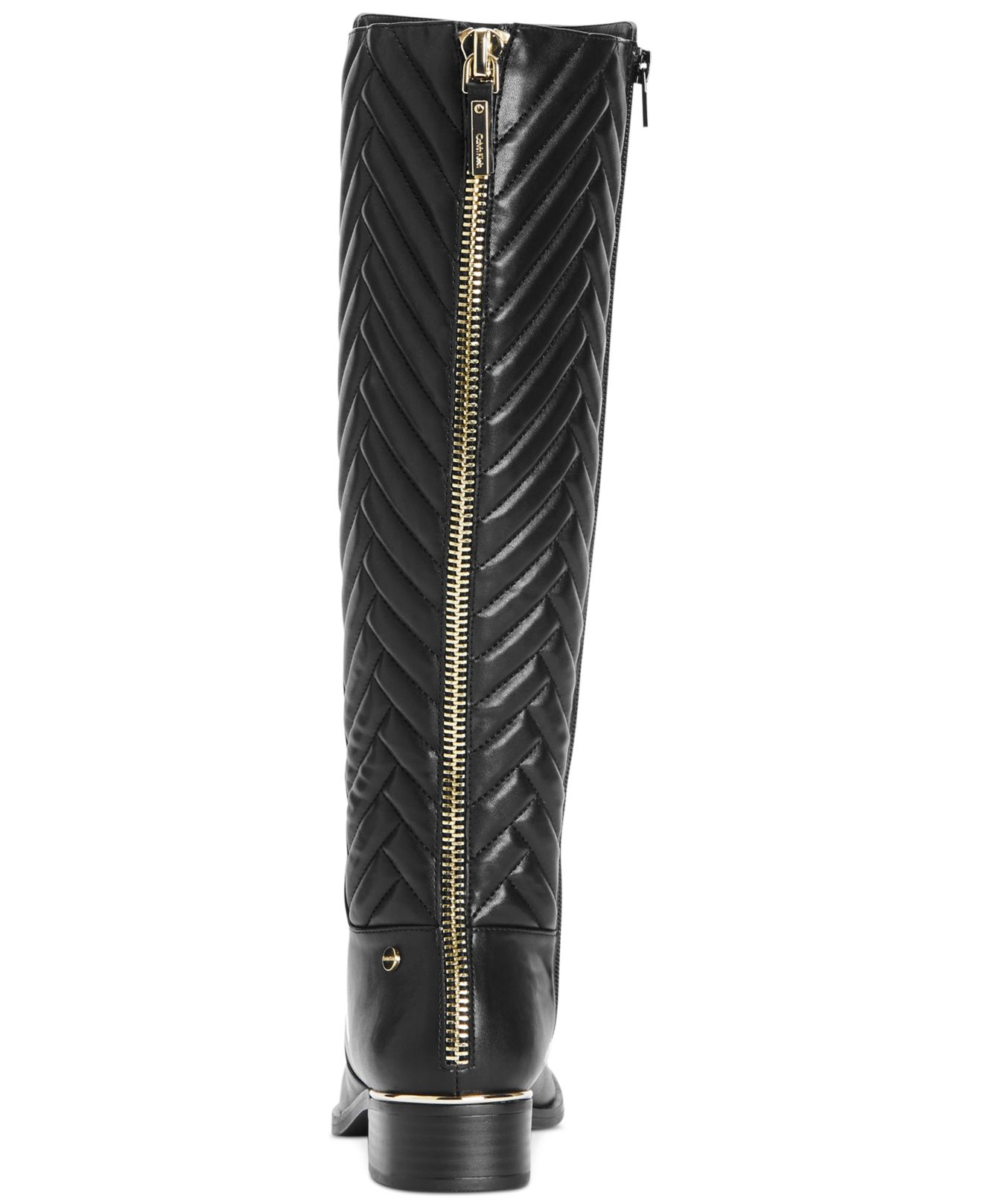 calvin klein tall black boots