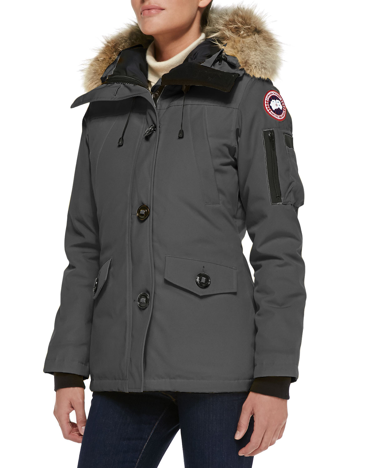 Special offer > canada goose montebello parka black, Up to 73% OFF