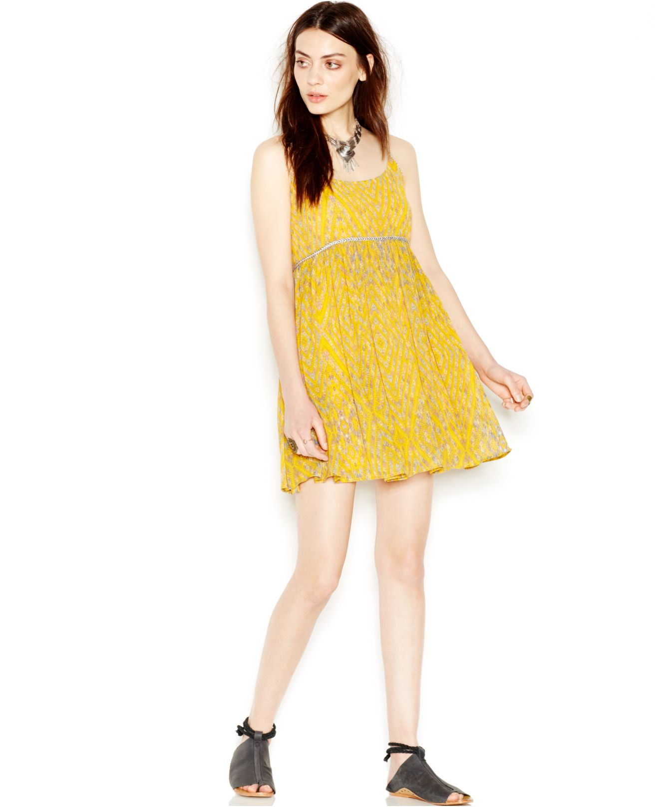 Yellow Babydoll Dress