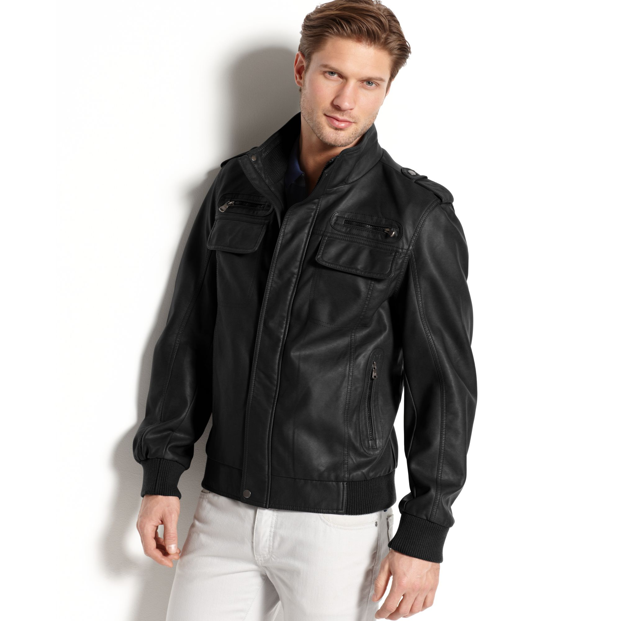 calvin klein black bomber jacket