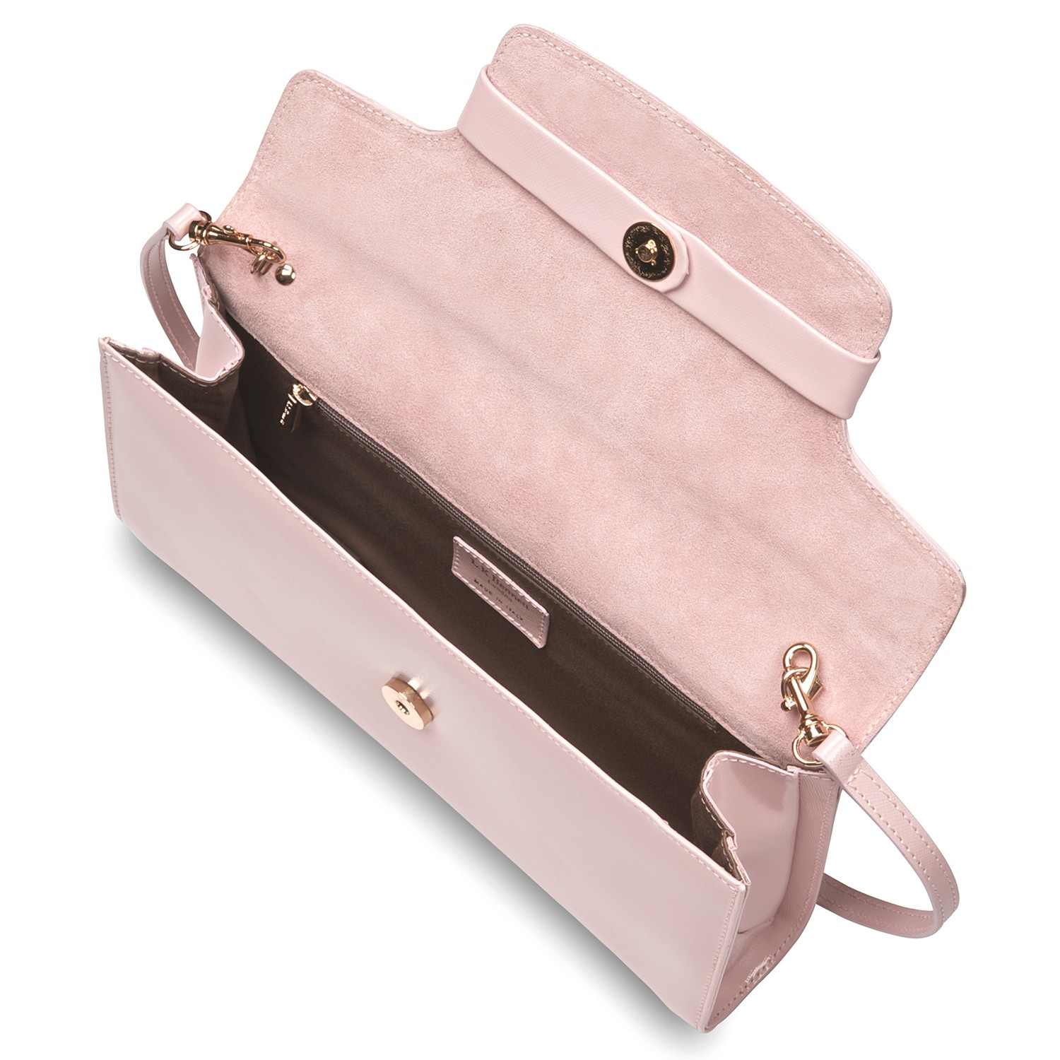 Lkbennett Laura Clutch Bag In Pale Pink Patent Pink Lyst