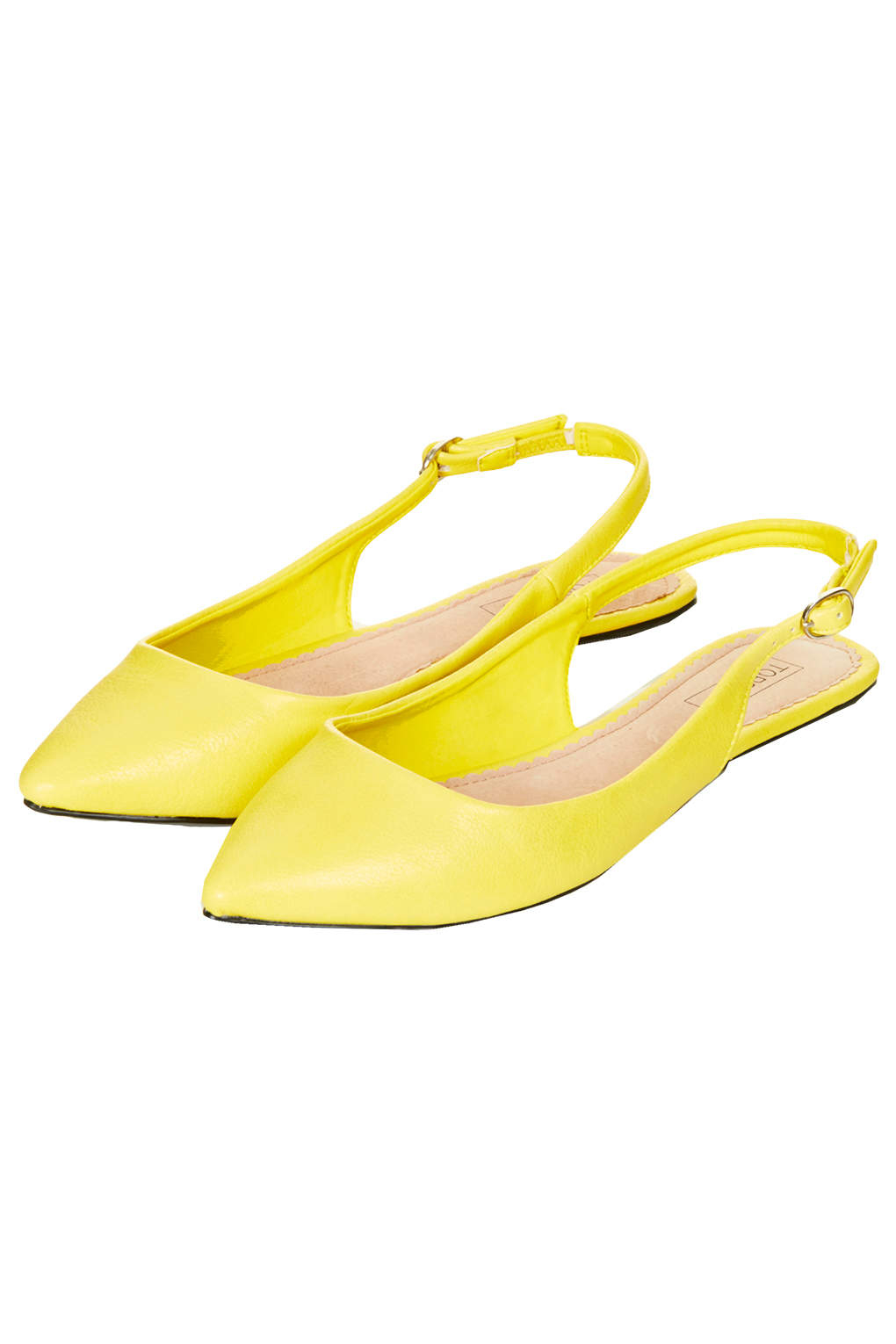yellow slingbacks