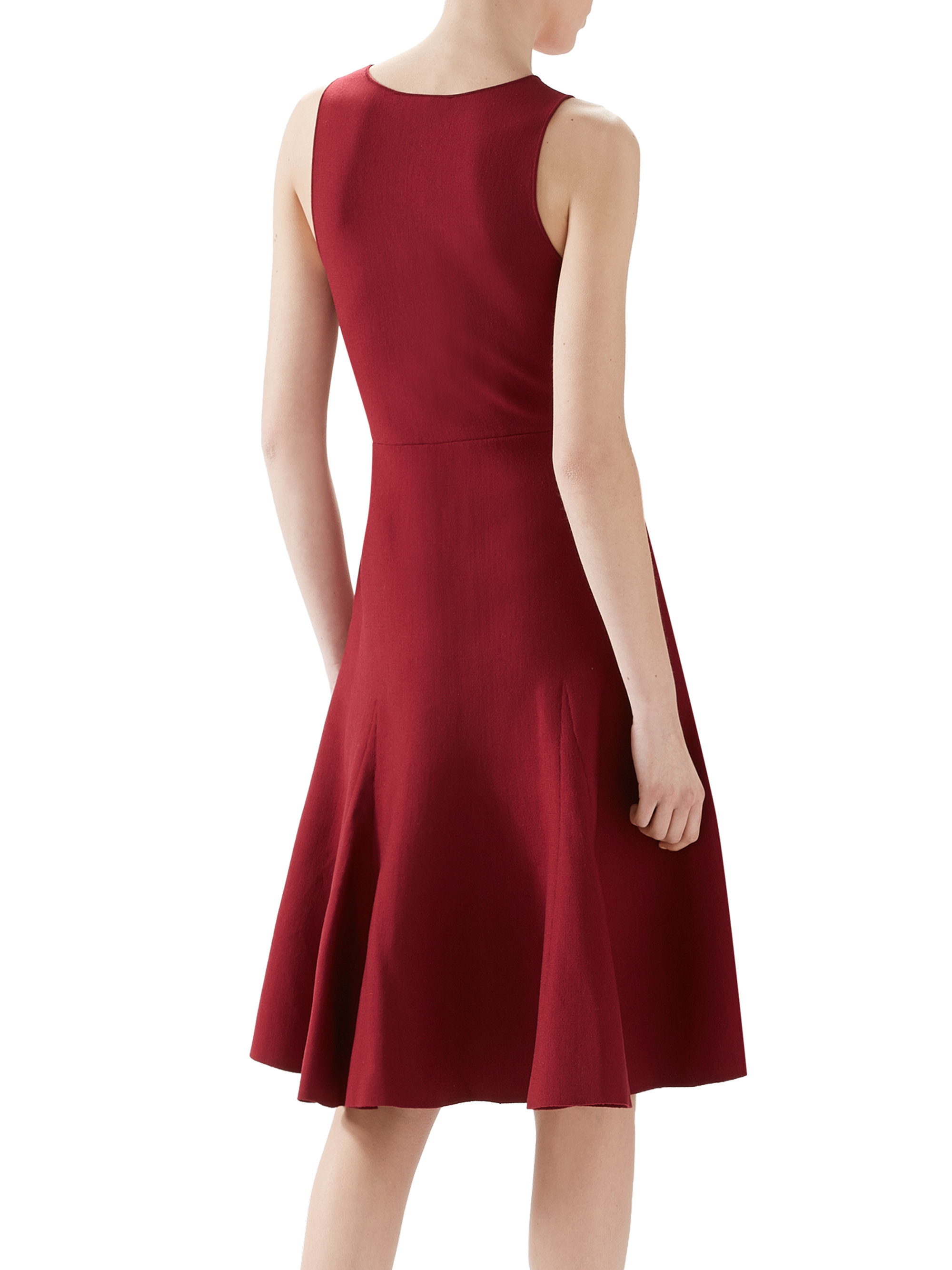 Gucci Knit Godet Dress in Burgundy (Purple) - Lyst