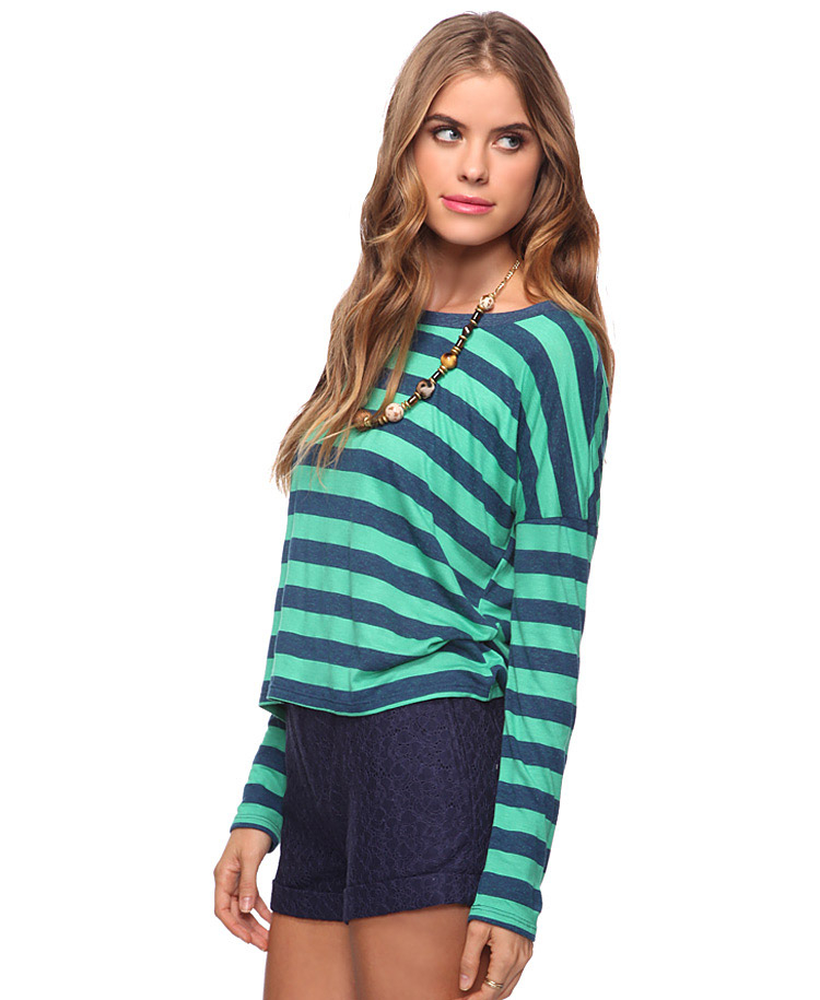 forever 21 striped long sleeve