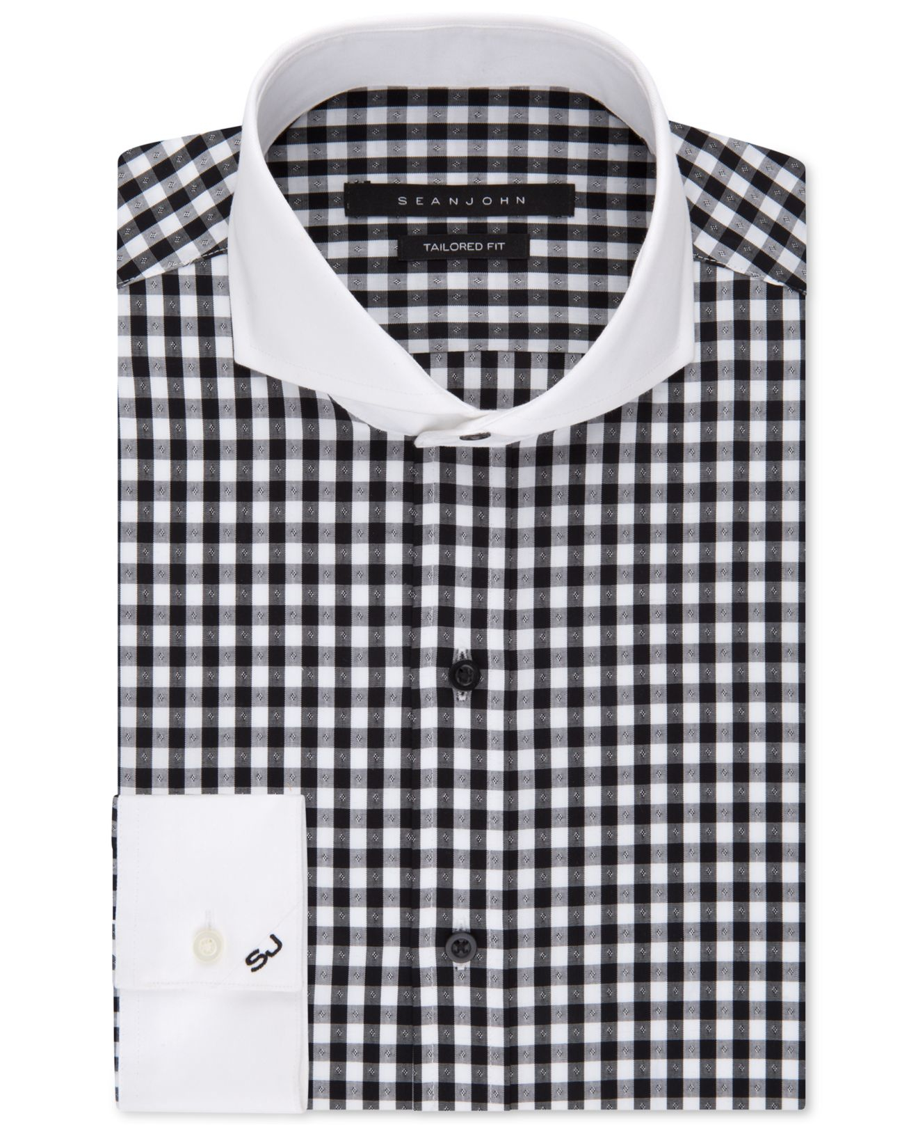 All 90+ Images black and white gingham dress shirt Stunning