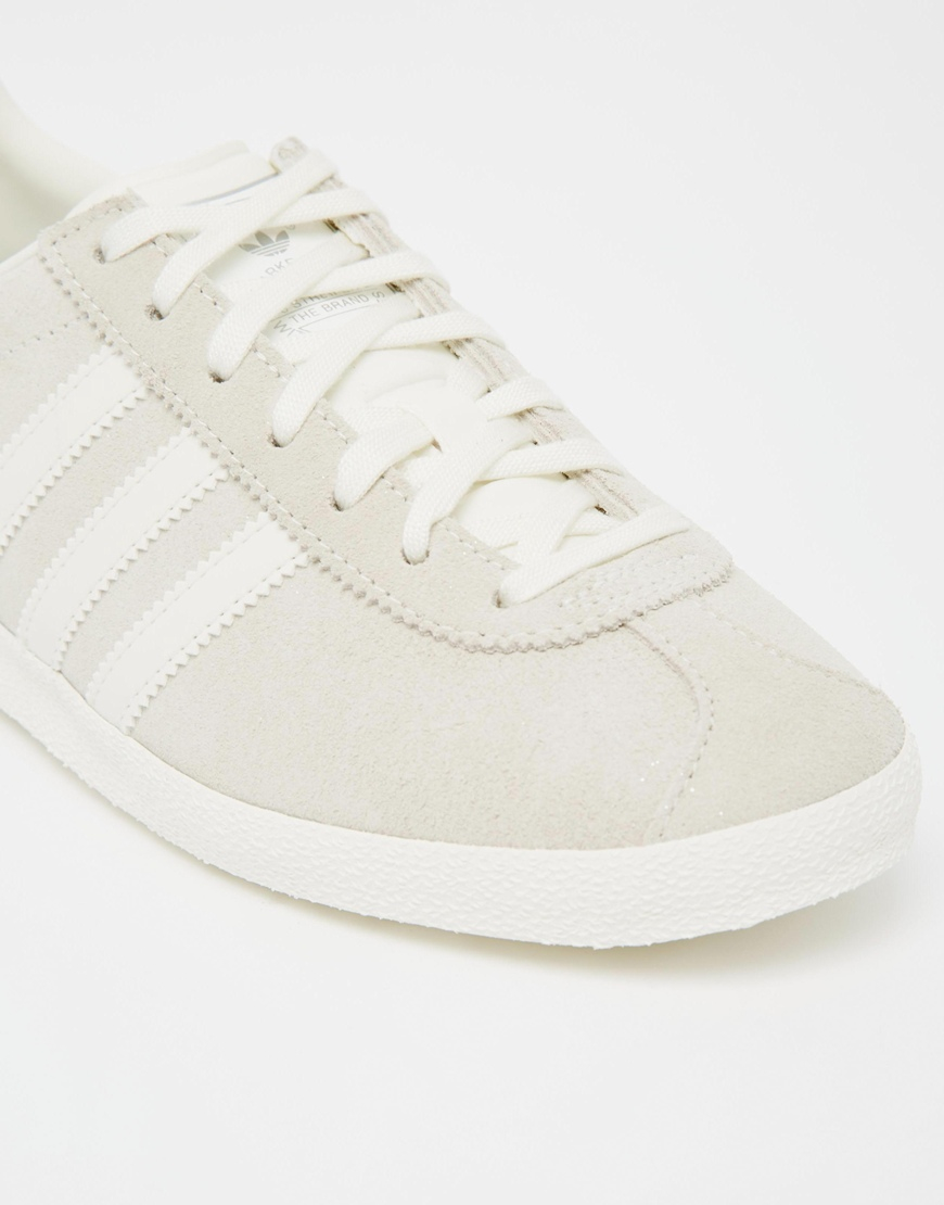 adidas Originals White Suede Gazelle Og Trainers in Natural | Lyst