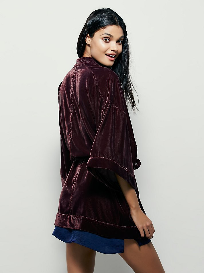Free people velvet robe Clearance